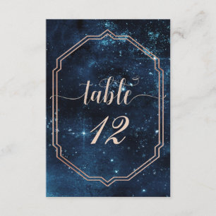 Star Himlar Celestial Galaxy Bordsnummer Sittplats