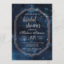 Star Himlar Celestial Galaxy Inbjudningskort för m