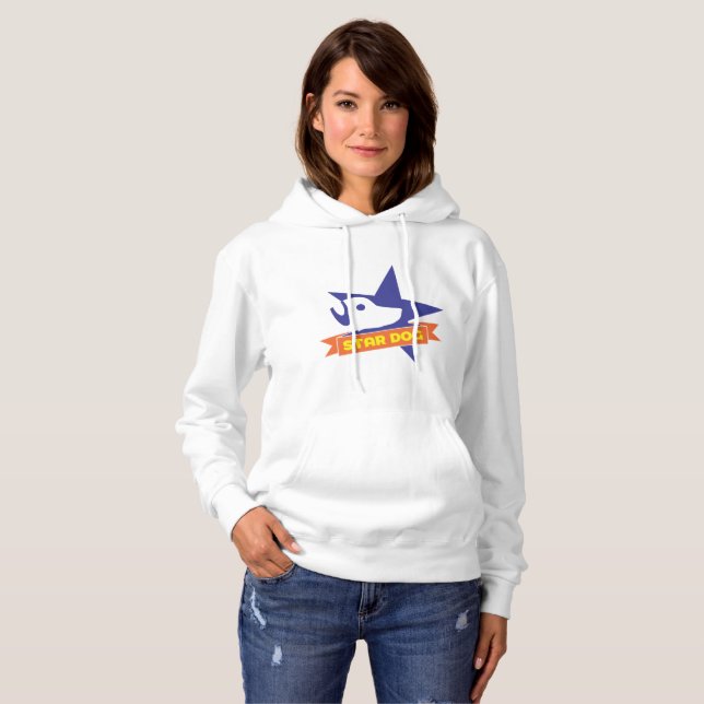 Star Hund T-shirt (Hel framsida)