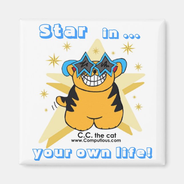 "STAR I DITT EGET LIV!" Magnet (Framsidan)