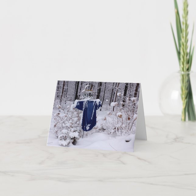 står i snö... helgkort (Framsida)