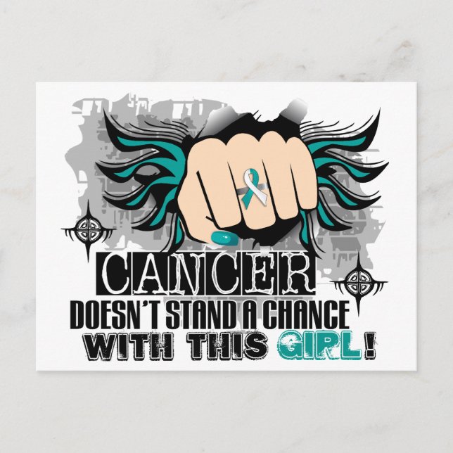 Står inte för en chans för livmoderhalscancer vykort (Framsida)