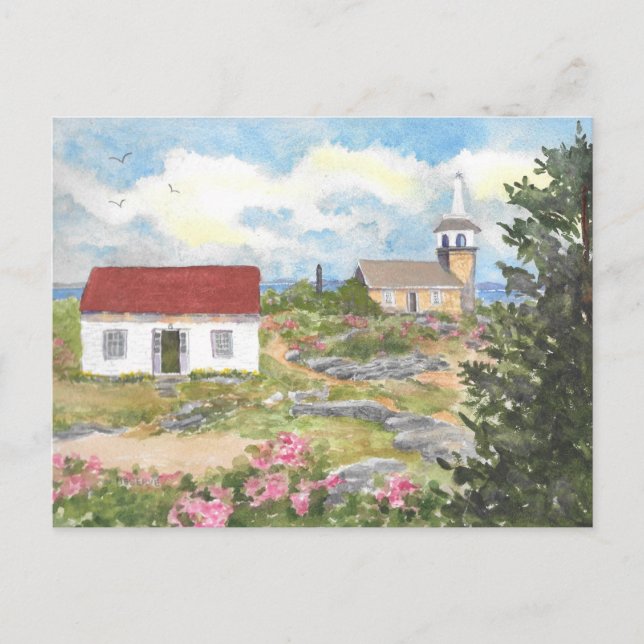 Star Island Isle of Shoals NH Post Card Vykort (Framsida)