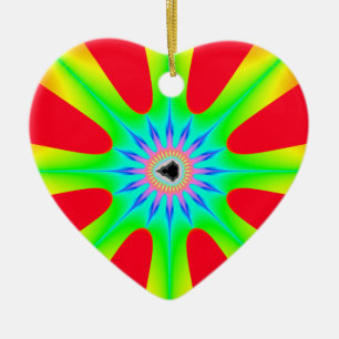 Star jul Fractal Julgransprydnad Keramik