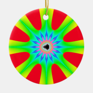Star jul Fractal Julgransprydnad Keramik