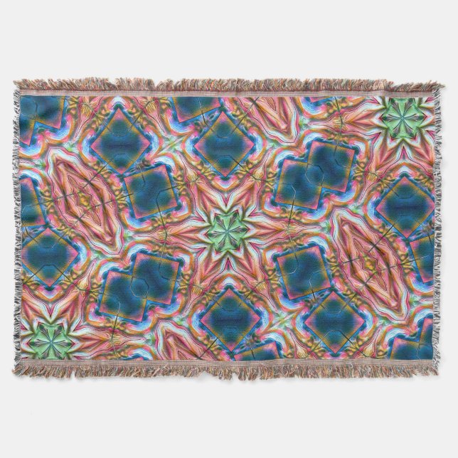 Star kaleidoskop i obearbetat struktur, bränd lax filt (Framsidan)