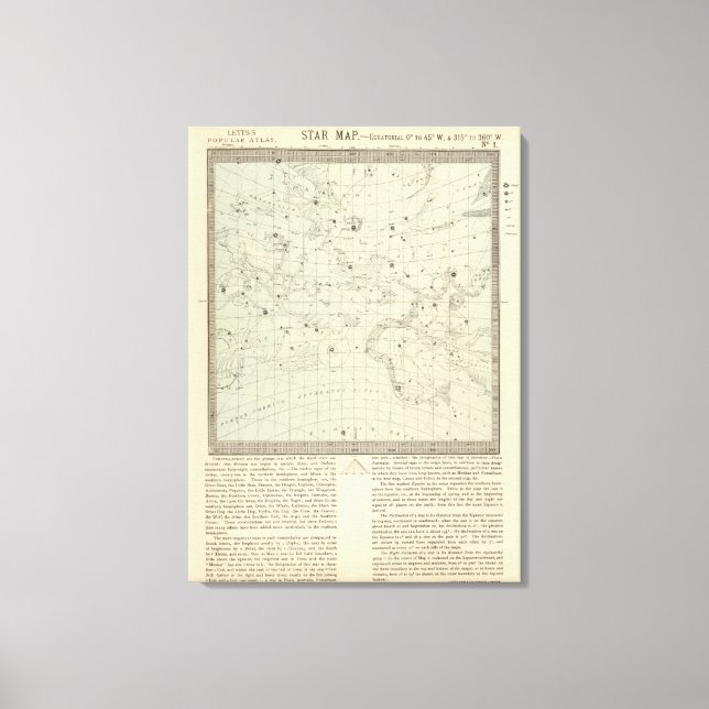 Star karta canvastryck (Framsida)