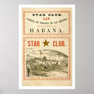 Star Klubb Baseball 1867 Poster