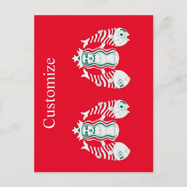 Star-Krona Queen Sjöjungfru Thunder_Cove Vykort (Framsida)