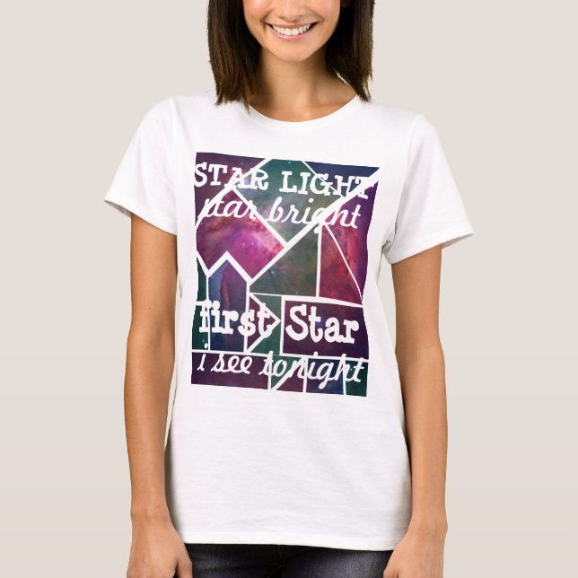 Star Light Star Bright Topp T Shirt (Framsida)