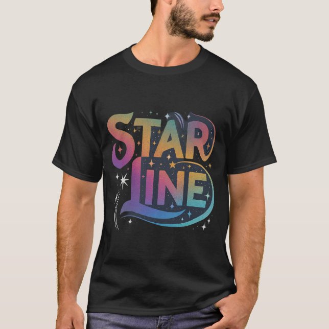 Star Line Design men's T-Shirt  (Framsida)