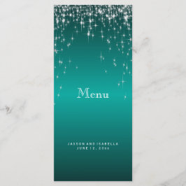 Star Ljus i Teal - Menu Meny