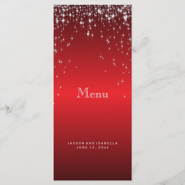 Star Ljus in Red - Menu Meny (Framsida)
