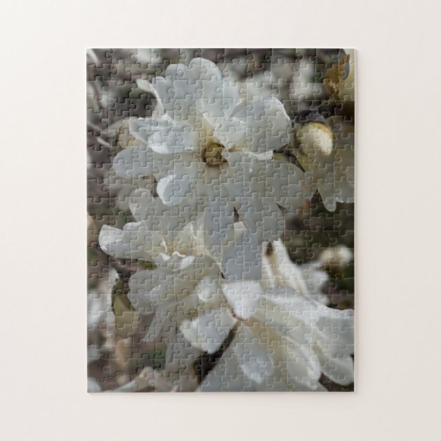 Star Magnolia Blooms Jigszle Puzzle Pussel (Vertikal)