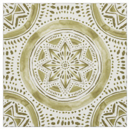 STAR MANDALA Guld Helgdag Medallion Tyg