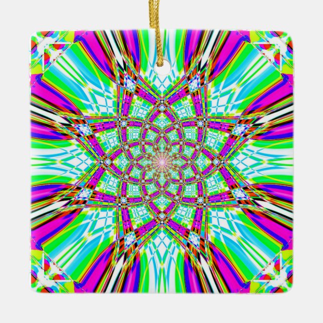 Star Mandela - Två Färg-program Julgransprydnad Keramik (Framsida)