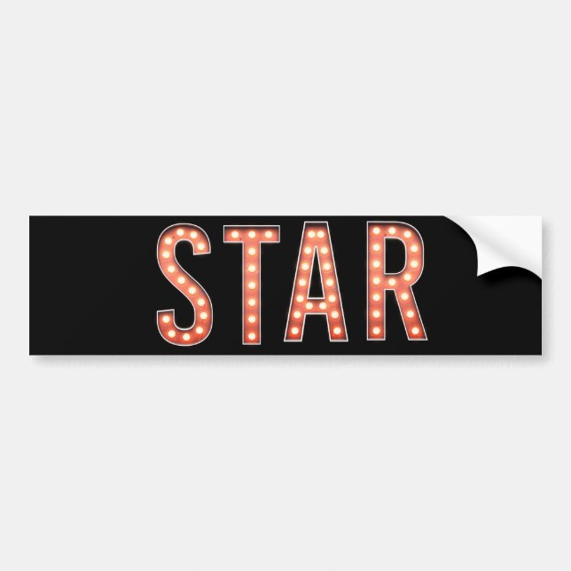 STAR Marquee Ljus Bildekal (Framsidan)