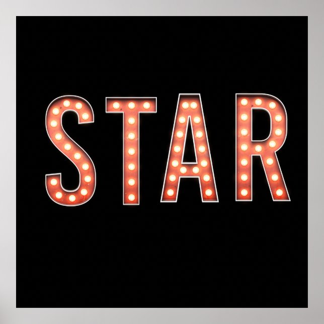 STAR Marquee Ljus Poster (Framsidan)