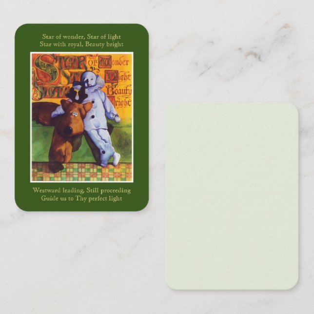 STAR MED  3,5 x 2,5-kort Anteckningskort (Fram/baksida)