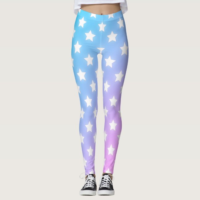 Star Mönster Leggings (Framsida)