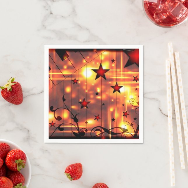 Star Mönster Pappersservett (Insitu)