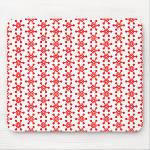 Star Mönster - Red on White Musmatta