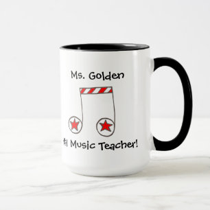 Star Musical Note Music Teacher Gift Mugg