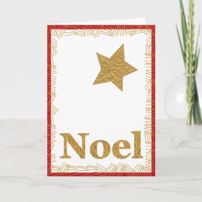 Star Noel-julkort Helgkort (Framsida)