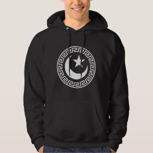Star och Crescent, islamisk, muslimsk symbol Hoodi Hoodie