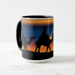 Star of Bethlehem, Christ is Born, Mugg<br><div class="desc">Star of Bethlehem,  three wisemen on camels,  scenic Christmas illustration.</div>