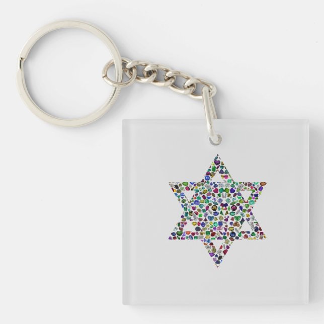 Star of David made with Gemstones in All Colors (Framsidan)