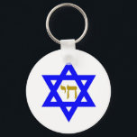 STAR of David & Symbol of LIFE Nyckelring<br><div class="desc">smyckesymboler</div>