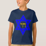STAR of David & Symbol of LIFE Tee Shirt<br><div class="desc">smyckesymboler</div>