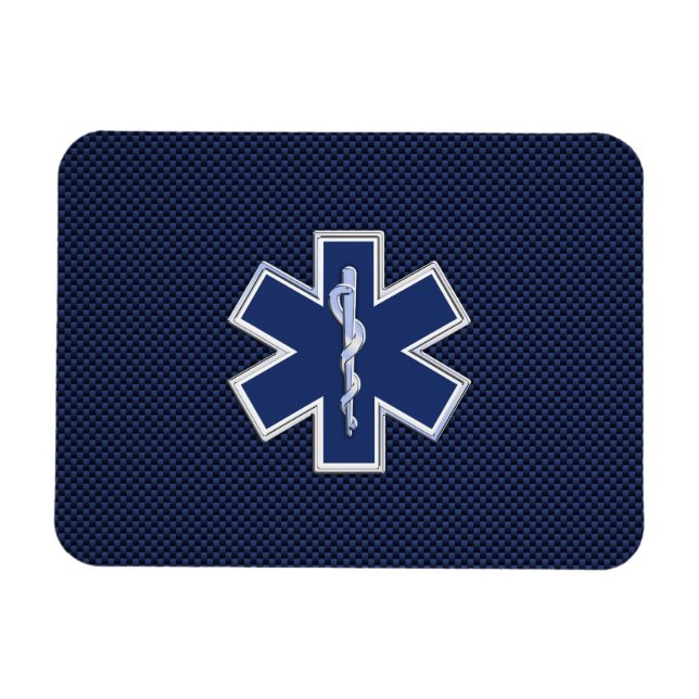 Star of Life Sjukvårdare Akut Medical S Decor Magnet (Horisontell)