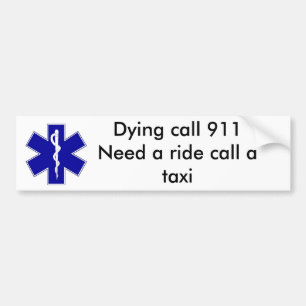 star_of_life som dör appellen 911Need en Bildekal