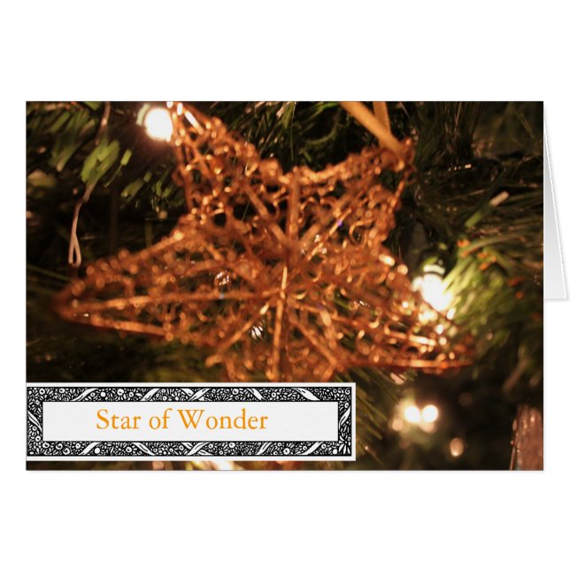 STAR OFWONDER CHRISTMAS CARDS HÄLSNINGSKORT (Framsidan Horizontal)