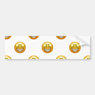 star öga emoji bildekal