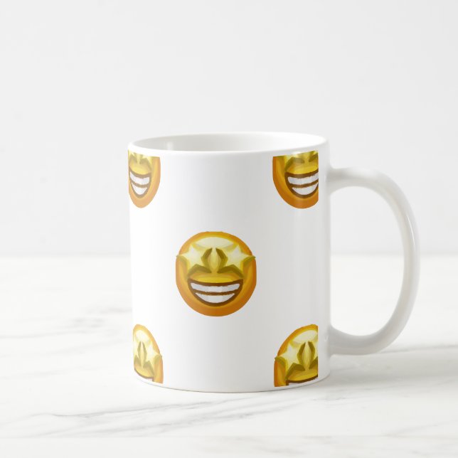 star öga emoji kaffemugg (Höger)