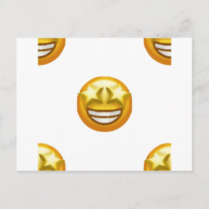 star öga emoji vykort