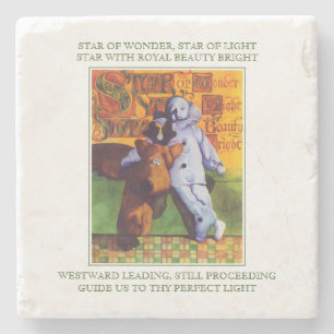STAR ÖVER Marble Stone Underlägg + Lyrics
