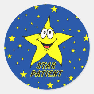 Star Patient Stickers Runt Klistermärke