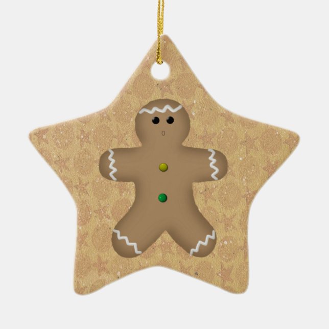 Star Pepparkaksgubbe Ornament (Framsidan)