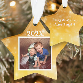 Star Photo Kids Keepsaké Dated jul Ornament