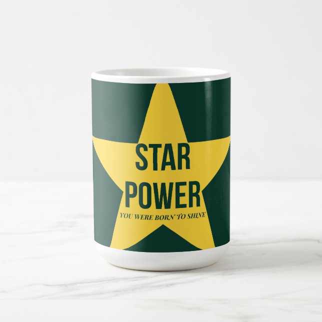 Star Power — 90s Maximalist Mug | Retro Art Kaffemugg (Center)