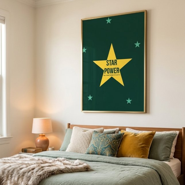 Star Power — 90s Maximalist  | Retro Bedroom Art Poster (Skapare uppladdad)