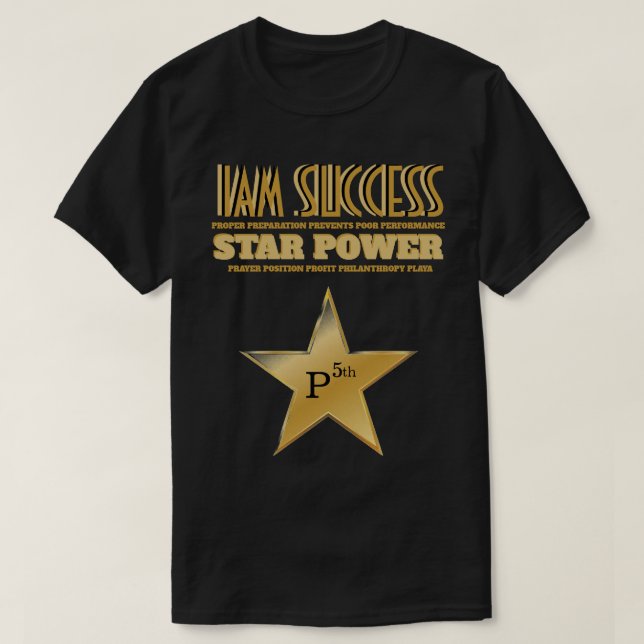 STAR POWER T SHIRT (Design framsida)