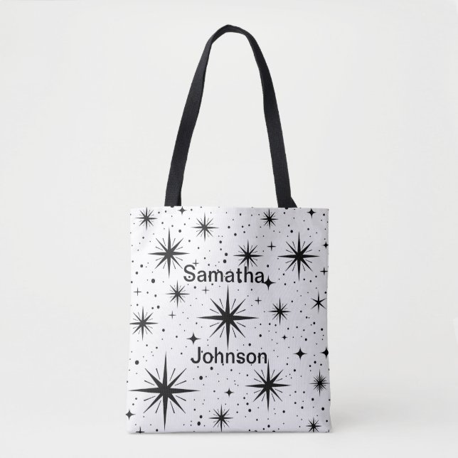 Star Print Tote Tygkasse (Framsida)