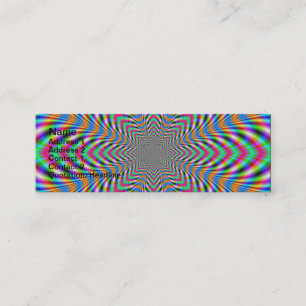 Star Psychedelic-Affärskort Mini Visitkort
