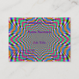 Star Psychedelic-Affärskort Visitkort