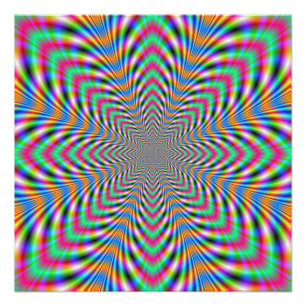 Star Psychedelic Fototryck
